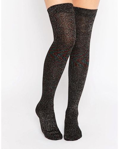 sparkly knee high socks