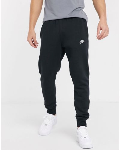 Nike Denim Club Cuffed joggers in Navy (Black) for Men - Lyst