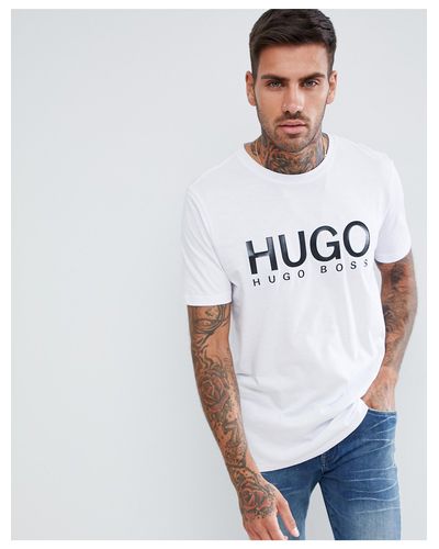 hugo boss large logo t shirt