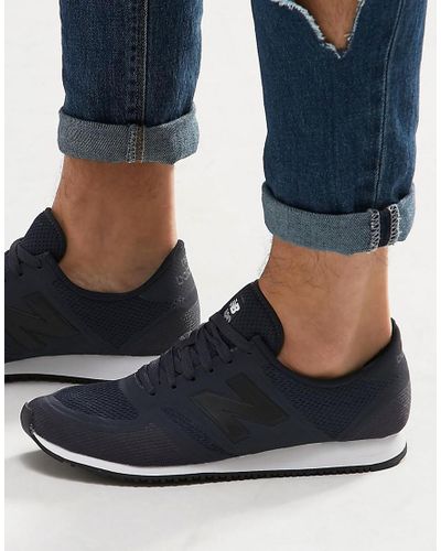 New Balance 4 Microfiber Trainers In Navy U4dan In Blue For Men Lyst Uk