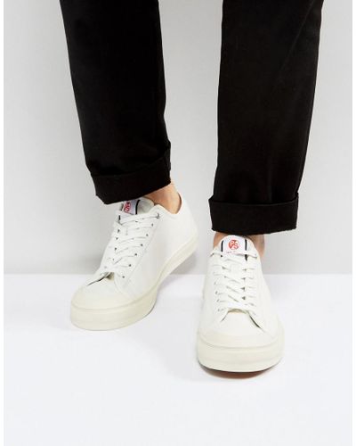 Paul Smith Leather Colston Plimsolls in White - Lyst