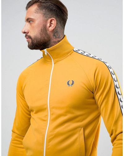 fred perry yellow track jacket