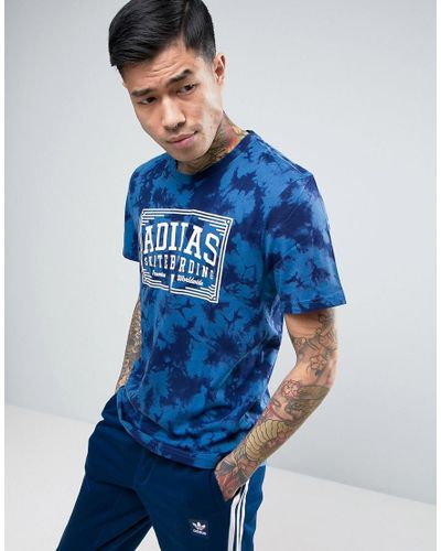 adidas Originals Cotton Adidas Skateboarding Tie Dye T-shirt In Blue Bj8724  for Men - Lyst