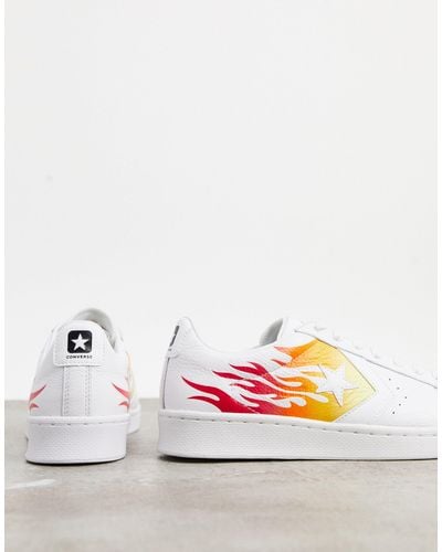 converse pro leather flame
