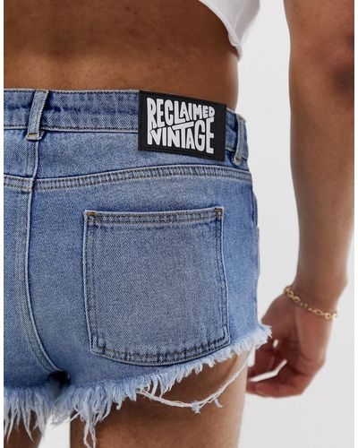 Reclaimed (vintage) Denim – Jeans-Hotpants in Blau für Herren | Lyst DE