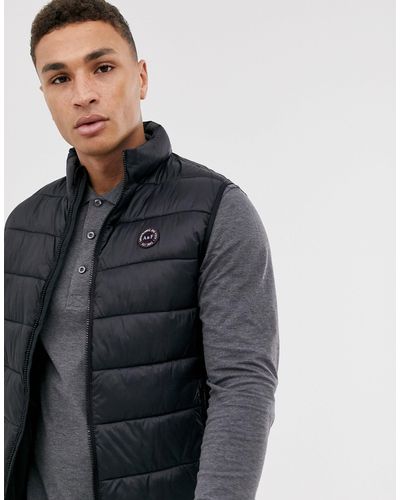 Gilet imbottito leggero con Primaloft nero da Uomo di Abercrombie \u0026 Fitch  in Nero | Lyst