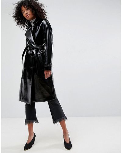 long vinyl coat