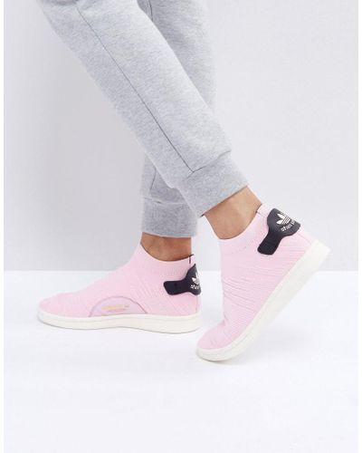 adidas originals stan smith primeknit pink