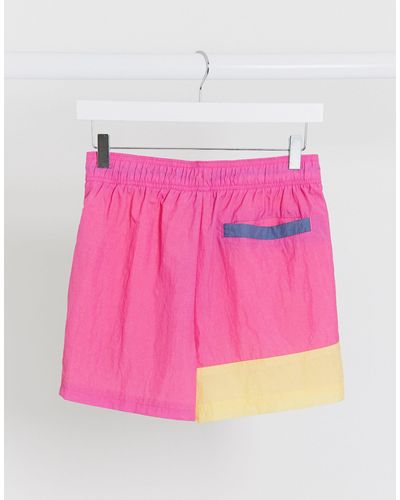 nike color block woven shorts