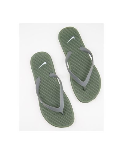Chanclas con tira al dedo y logo solarsoft Nike de hombre de color Verde |  Lyst