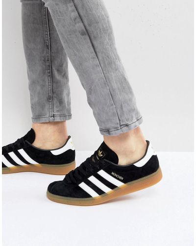 black leather sneakers adidas
