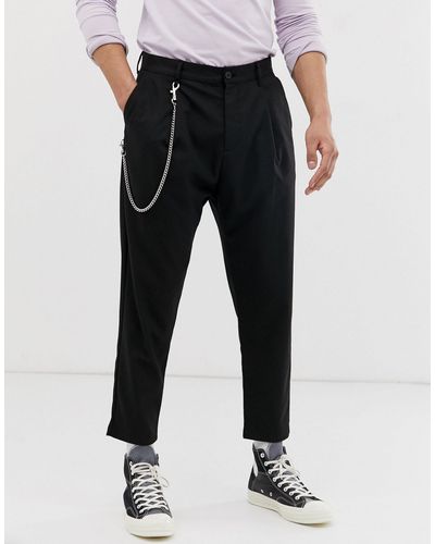 Pantalones Bershka de Denim de color Negro para hombre | Lyst