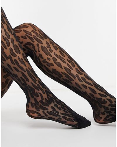 leopard print hold ups