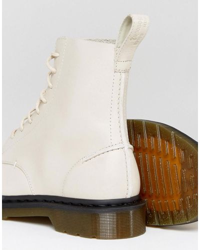 cream doc martens