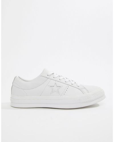 converse triple white leather