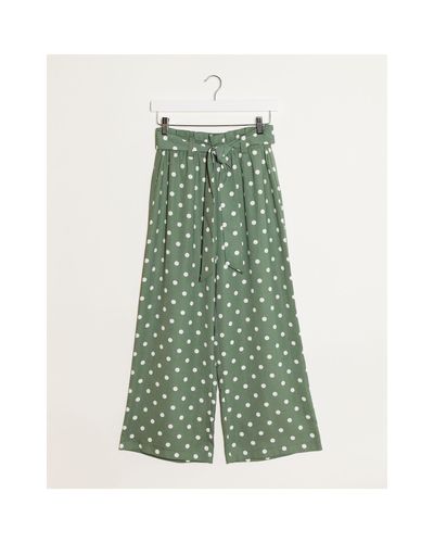 Falda pantalón Stradivarius de Denim de color Verde | Lyst