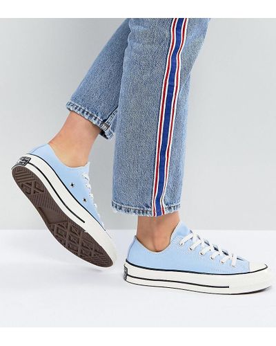 blue converse 70s