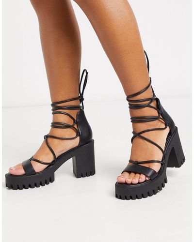 platform cleated heels