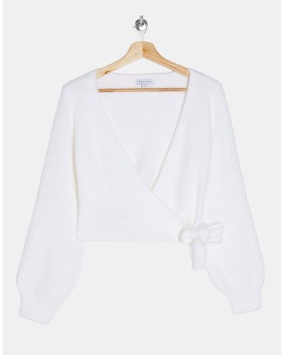 topshop ballet wrap sweater