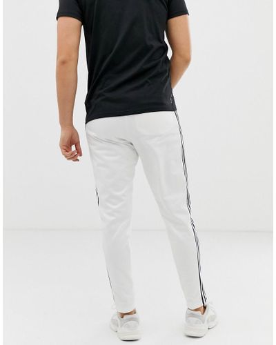 adidas Originals Cotton Beckenbauer Joggers 3 Stripes in White for Men |  Lyst