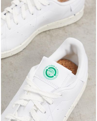 adidas Originals Rubber Clean Classics Sustainable Stan Smith Trainers in  White for Men - Lyst