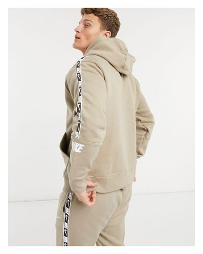 Nike Repeat Pack Taping Hoodie in Green for Men | Lyst