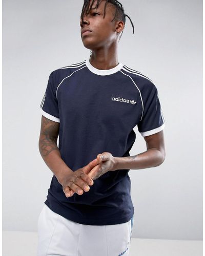 Adidas Originals Cotton Osaka California T Shirt In Navy Cv51 In Blue For Men Lyst