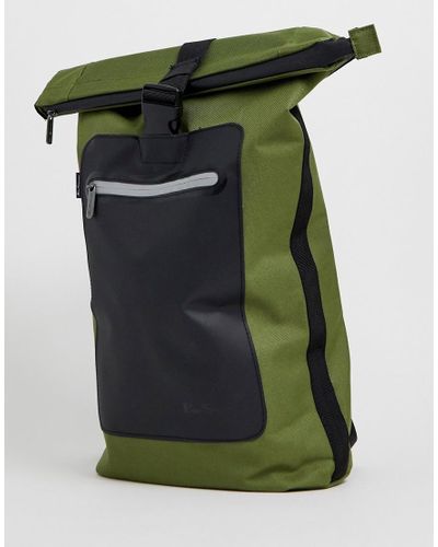 ben sherman roll top backpack