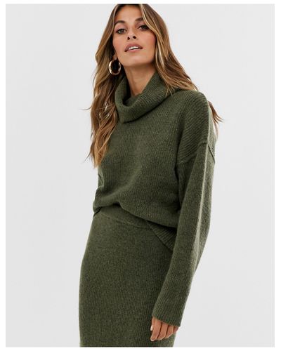 fluffy cowl neck jumper