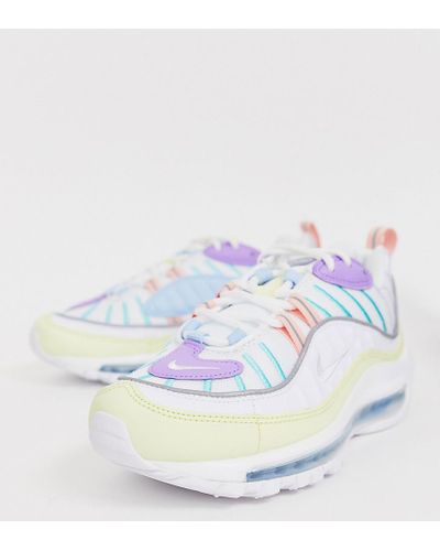 Zapatillas color pastel Air Max 98 Nike de Tejido sintético de color Blanco  | Lyst