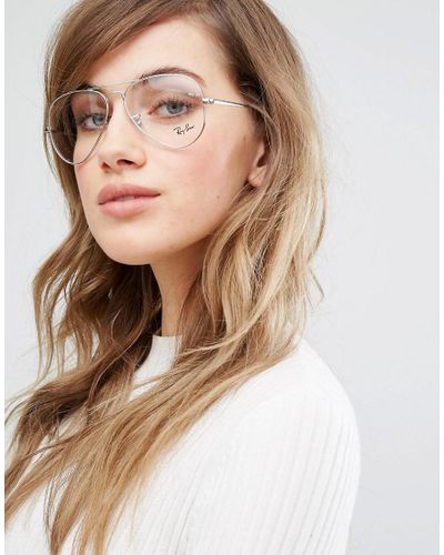 Ray ban aviators clear lens Clearance