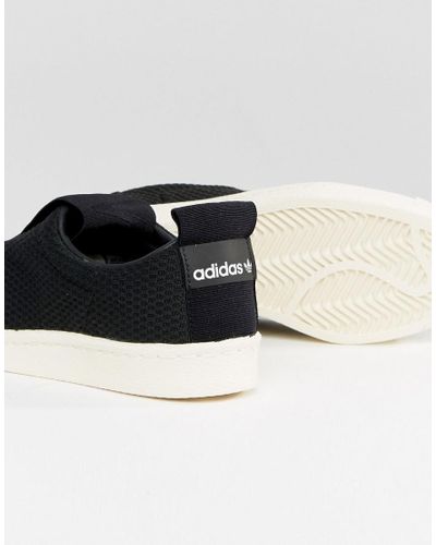 superstar slip on black