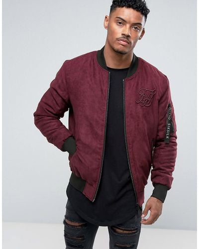 maroon aviator jacket