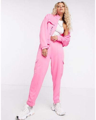 pink nike swoosh jacket