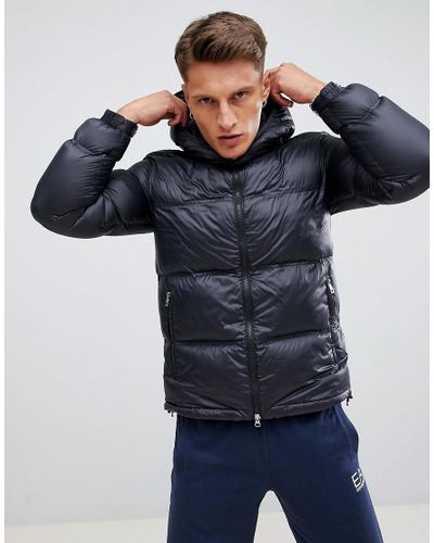 ea7 black puffer jacket