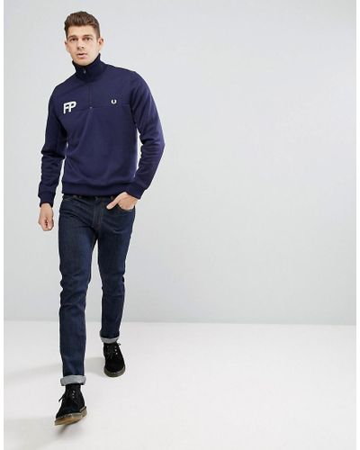 fred perry half zip track jacket