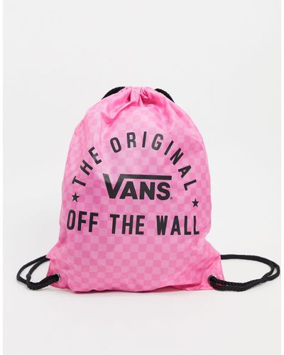 vans damier rose