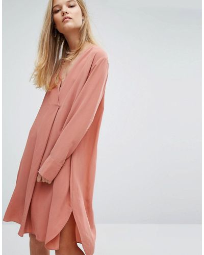 samsoe samsoe silk dress