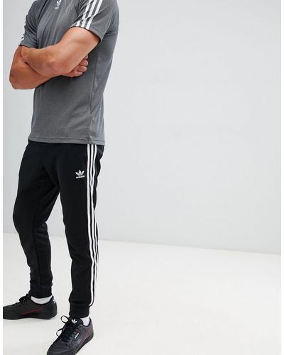 adidas Originals Adidas - Originals - Superstar - Joggingbroek Met  3-stripes in het Zwart voor heren - Lyst