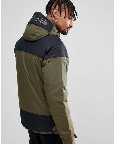 columbia khaki challenger pullover jacket