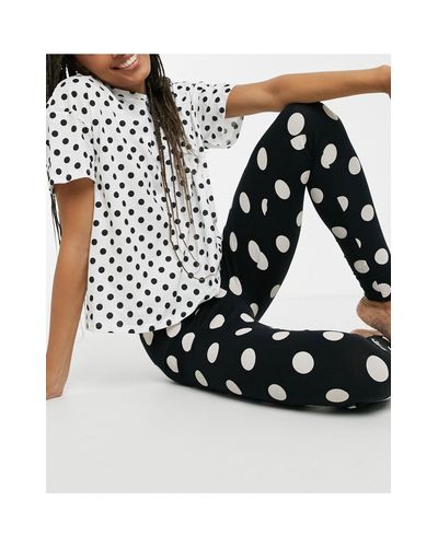 Lindex Josie Organic Cotton Spot Print T-shirt And legging Set in Beige  (Natural) - Lyst