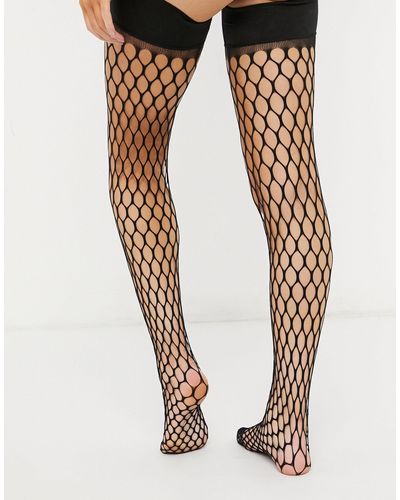 large scale fishnet tights