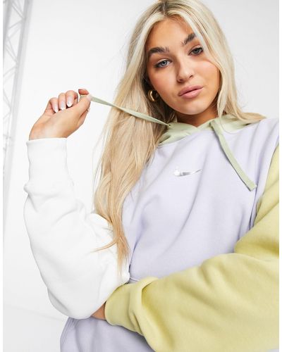 Sudadera con capucha en tonos azules y verdes suaves color block con el  símbolo Nike de Algodón | Lyst