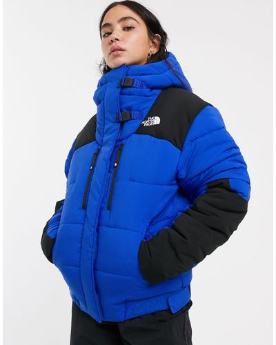 the north face himalayan jacket blue