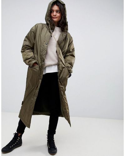Asos design maxi borg lined rainwear Clearance