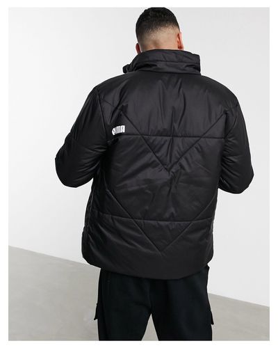 PUMA Ess Padded Jacket in Black for Men - Lyst