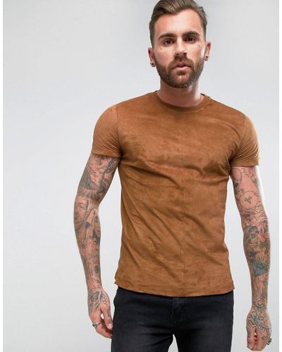 t shirt de suede