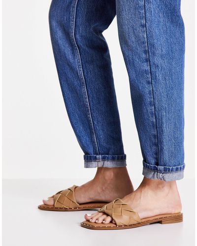 steve madden woven slide sandals