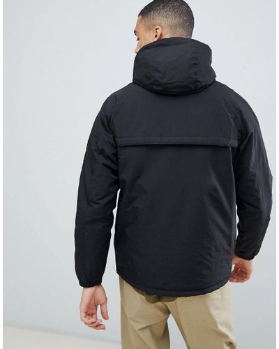 pull&bear half zip padded jacket