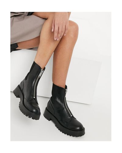 stradivarius elastic side chelsea boot